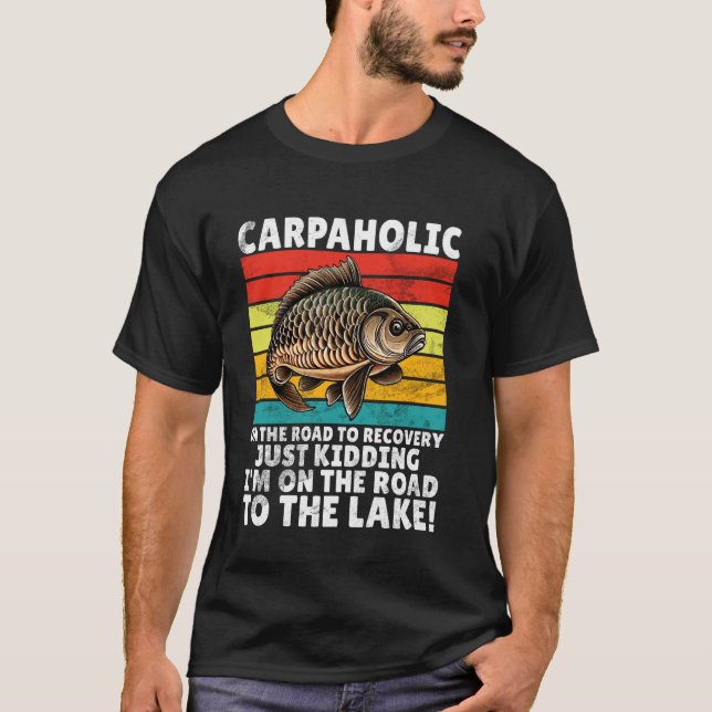 Camiseta Pesca de Carpa Carpaholic (Frente)