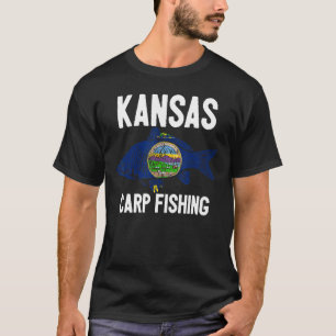 Camiseta Pesca de Carpa no Kansas Pescador de Carpa America