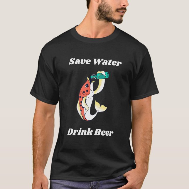 Camiseta Pesca De Cerveja Salva Água Beer Vacina (Frente)