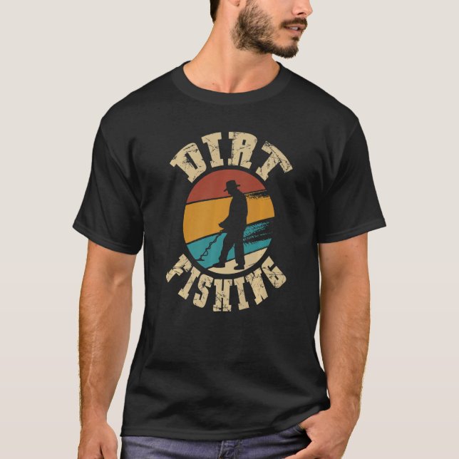 Camiseta Pesca de diafragmas para detecção de metais (Frente)