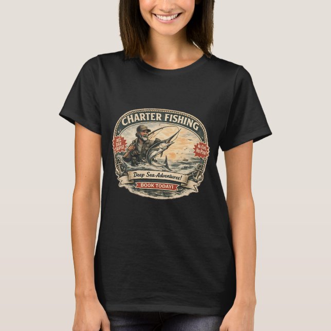 Camiseta Pesca de Espadim Charter (Frente)