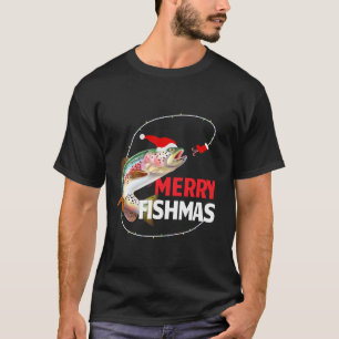 Camiseta Pesca de Feliz Engraçada com Trutas de Pesca