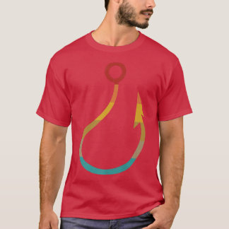 Camiseta Pesca De Gancho De Peixes Retro-Vintage 2391 