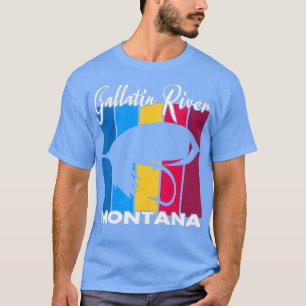 Camiseta Pesca de Mosca do Rio Vintage Gallatage