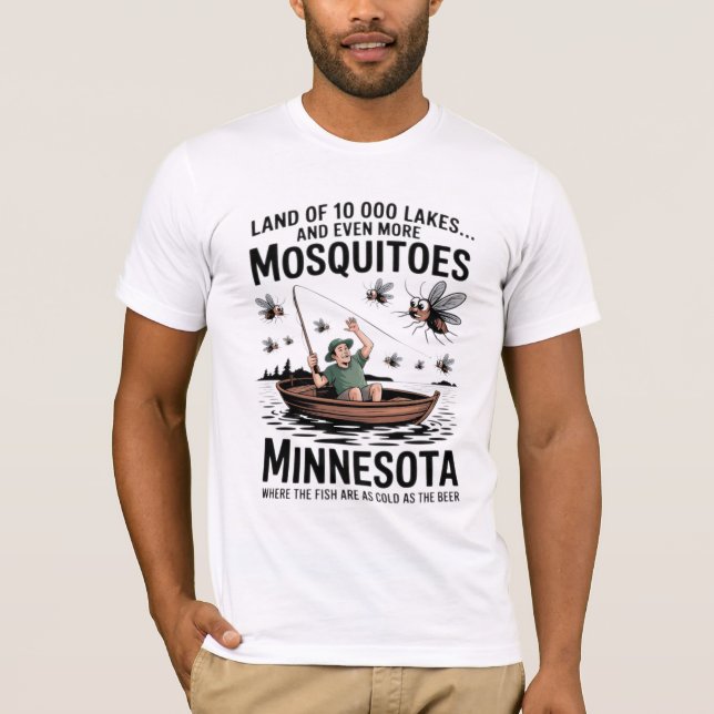 Camiseta Pesca de Mosquitos Minnesota (Frente)
