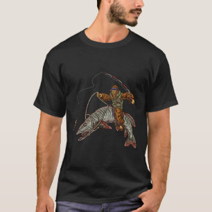 Camiseta Pesca de Muskie Caça de Musky Tigre Peixe Grande