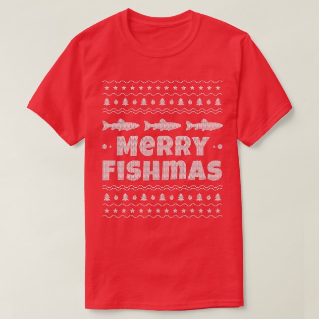 Camiseta Pesca de Natal Feio (Frente do Design)