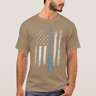 Camiseta Pesca de pavilhão americano Shirt River Shi