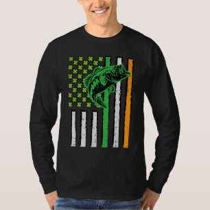 Camiseta Pesca de Pavilhão Irlandês Americano - Pesca de Pa