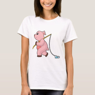Camiseta Pesca de Peixe-Anjo Porco