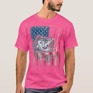 Camiseta Pesca de peixe Pescador Pescador dos EUA