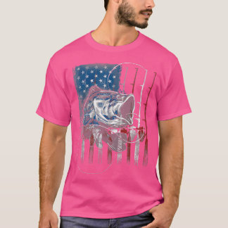 Camiseta Pesca de peixe Pescador Pescador dos EUA