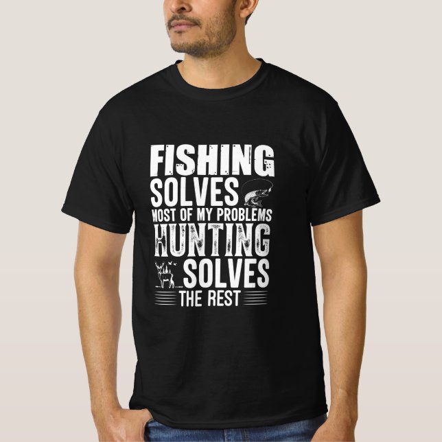 Camiseta Pesca De Peixe Resolve A Maioria Dos Meus Problema (Frente)