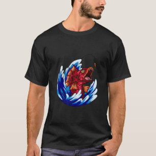 Camiseta Pesca de Peixes Carnívoros Retro