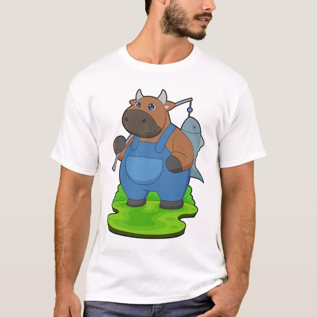 Camiseta Pesca De Peixes De Touro (Frente)