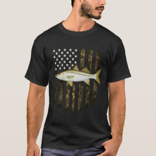 Camiseta Pesca de Robalo Americano Bandeira dos EUA Bandeir