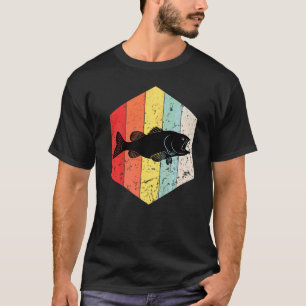 Camiseta Pesca de Robalo Peixe Vintage Retro Amante da Pesc