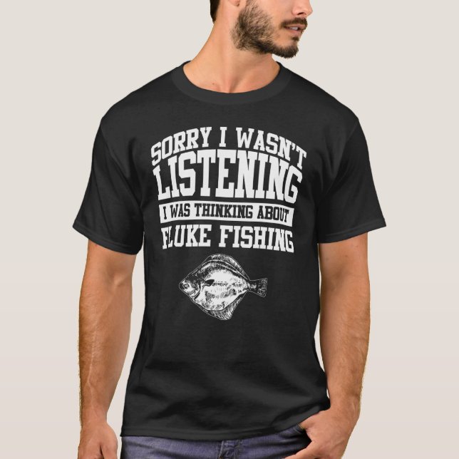 Camiseta Pesca de Roupa de Fluke Design (Frente)