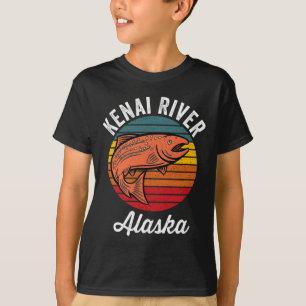 Camiseta Pesca de salmão no rio Kenai Alasca