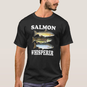 Camiseta Pesca de Salmão Peixe de Água Doce Pescador Salmão