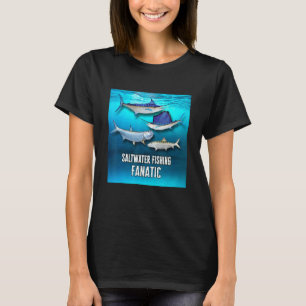 Camiseta Pesca De Salto No Mar Profundo