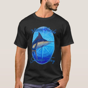 Camiseta Pesca de Saltwater em Miami Flórida Peixes Offshor