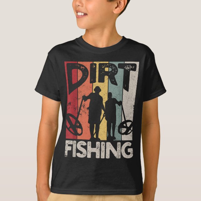 Camiseta Pesca De Sujeira - Capucheira Engraçada Detectando (Frente)