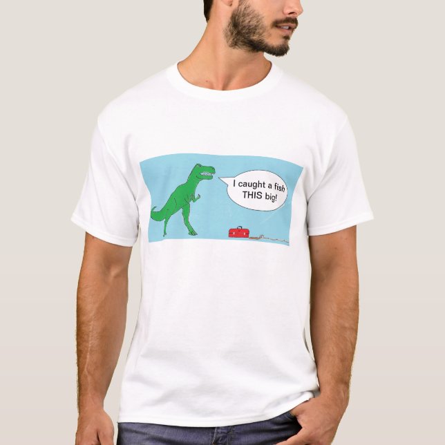 Camiseta Pesca de T-Rex (Frente)