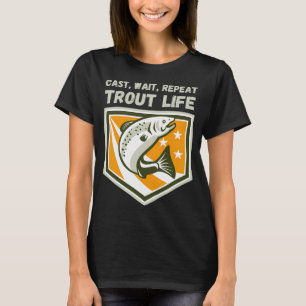 Camiseta Pesca de Truta – Lance Espere Repita Truta Saltita