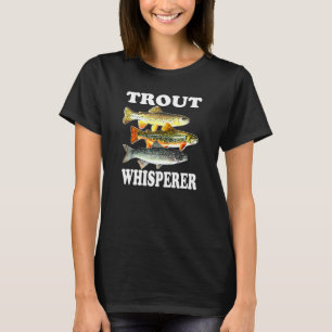 Camiseta Pesca de Truta Peixes de Água Doce Pescador Truta