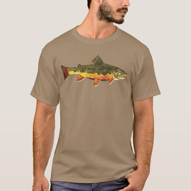 Camiseta Pesca de trutas de carne (Frente)