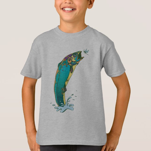 Camiseta Pesca de Trutas Psicodélicas (Frente)