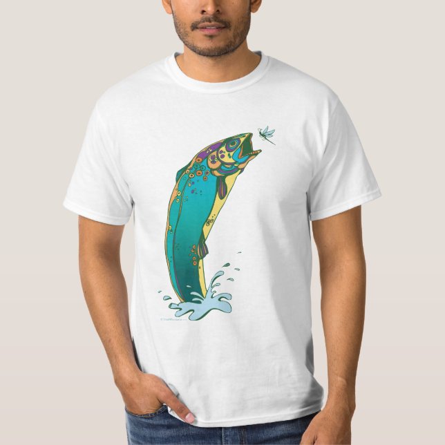 Camiseta Pesca de Trutas Psicodélicas (Frente)