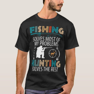 Camiseta Pesca De Vintage E Caça A Pescadores Engraçados