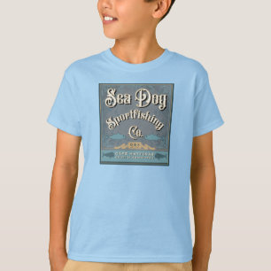 Camiseta Pesca desportiva de cães do mar OBX