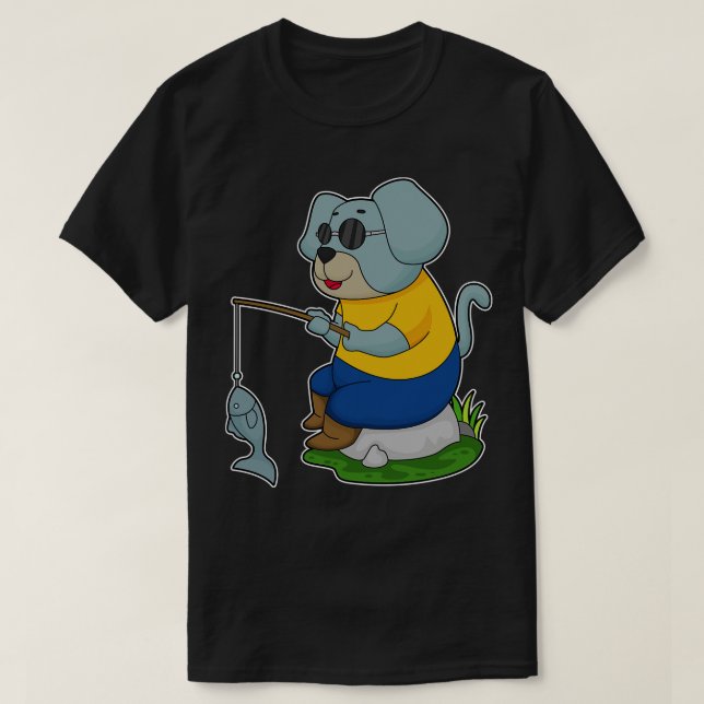 Camiseta Pesca do Cão - Escoamento do Peixe (Frente do Design)