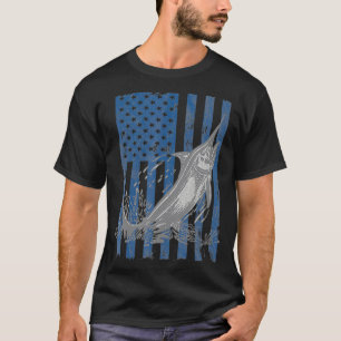 Camiseta Pesca do espadarte Pavilhão americano Pesca de pro