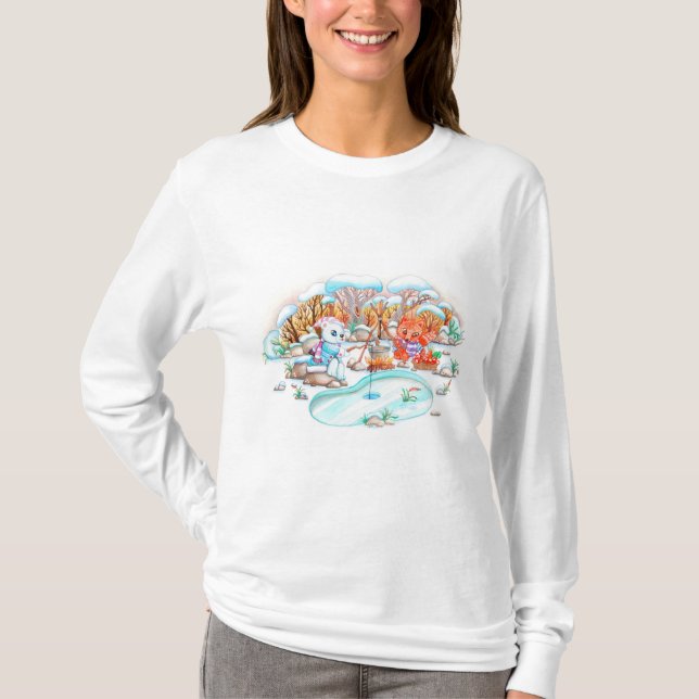 Camiseta Pesca Do Gelo (Frente)
