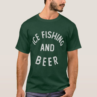 Camiseta Pesca do gelo e pesca do gelo com fundição da cerv