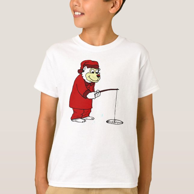 Camiseta Pesca do gelo polar de pijamas (Frente)