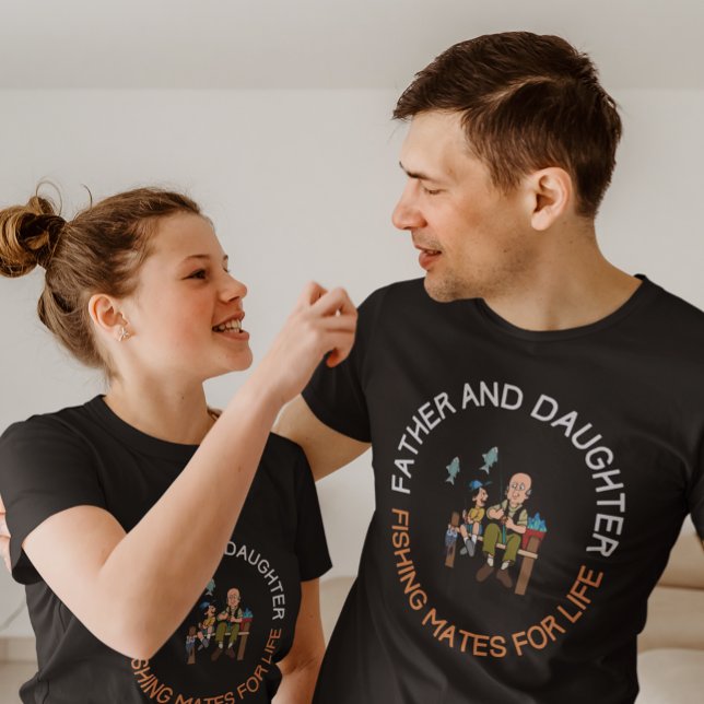 Camiseta Pesca do Pai e do Filho (Father and Daughter Fishing Mates for Life T-Shirt)