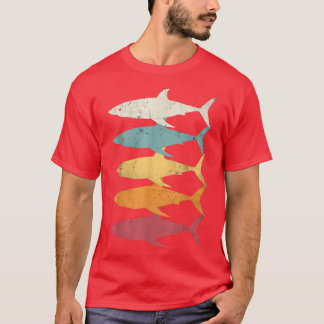 Camiseta Pesca do Peixe-Tubarão-Branco com Excelente de Vin