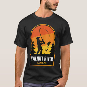 Camiseta Pesca do Rio Walnut Kansas