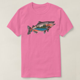 Camiseta Pesca do salmão