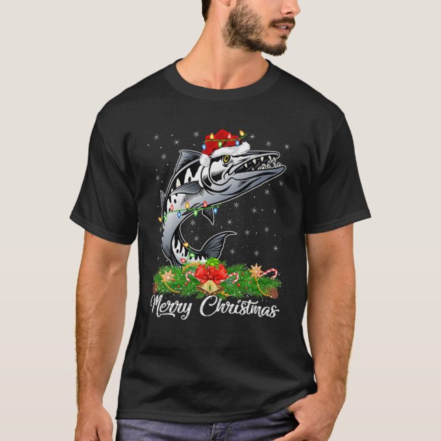 Camiseta Pesca do trevo que corresponde a Santa Hat Barracu (Frente)