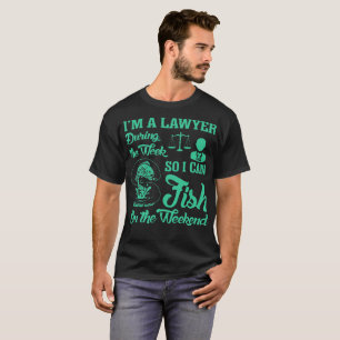 Camiseta Pesca dos peixes do advogado no Tshirt do fim de