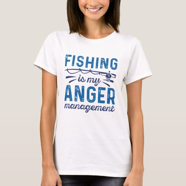 Camiseta Pesca É A Minha Gestão Da Raiva (Frente)
