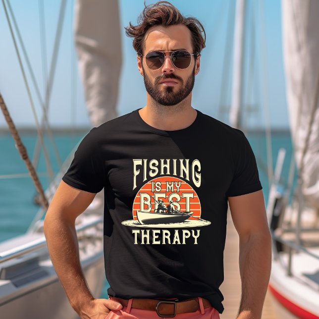 Camiseta Pesca é a minha melhor terapia (Criador carregado)