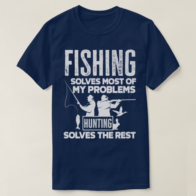 Camiseta Pesca E Caça À Pesca Engraçada De Pescadores (Frente do Design)