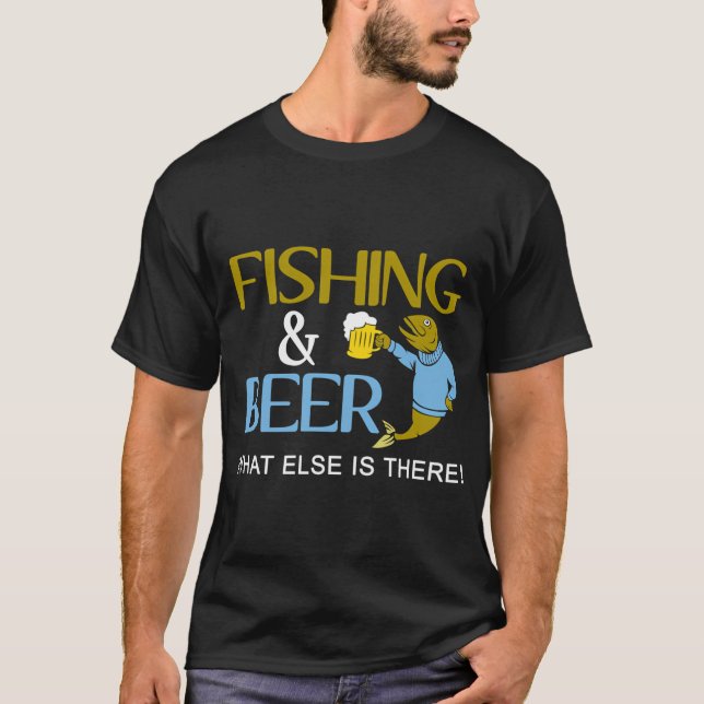 Camiseta pesca e cerveja o que mais há (Frente)